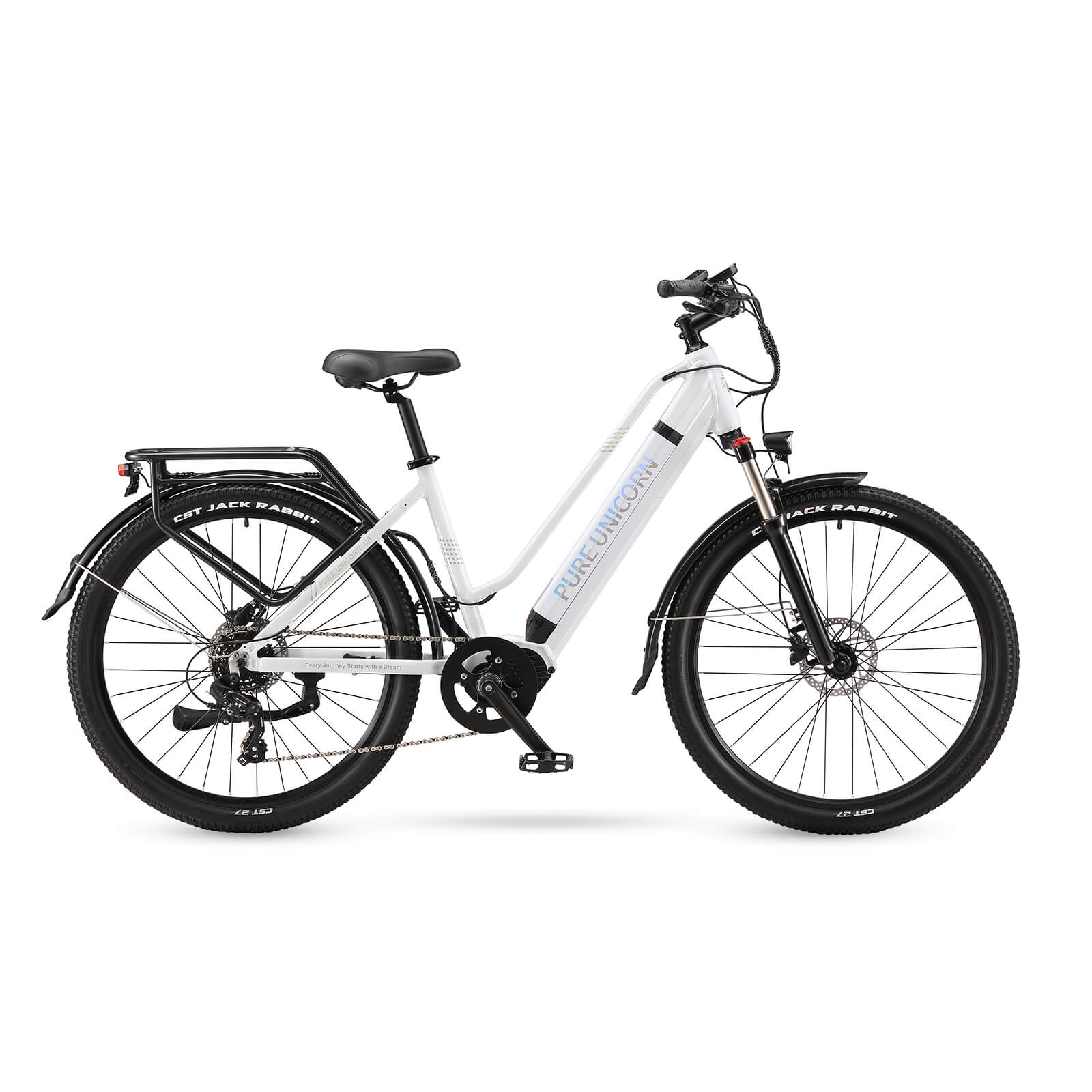 PURE UNICORN U8 48V 500W Mid-Drive Commuter E-Bike with Samsung Battery