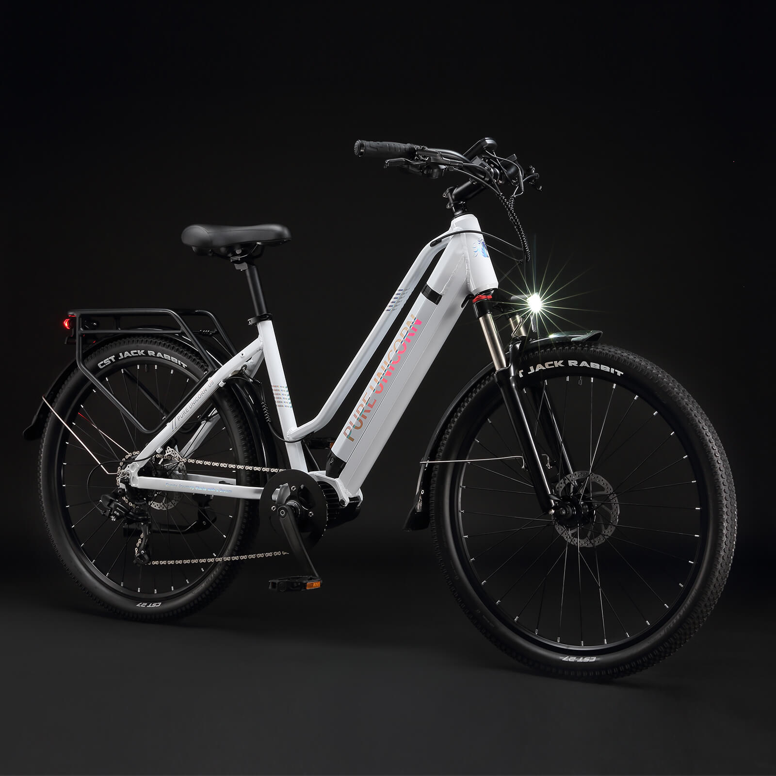 PURE UNICORN U8 48V 500W Mid-Drive Commuter E-Bike with Samsung Battery