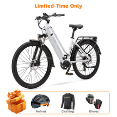 PURE UNICORN U8 48V 500W Mid-Drive Commuter E-Bike with Samsung Battery