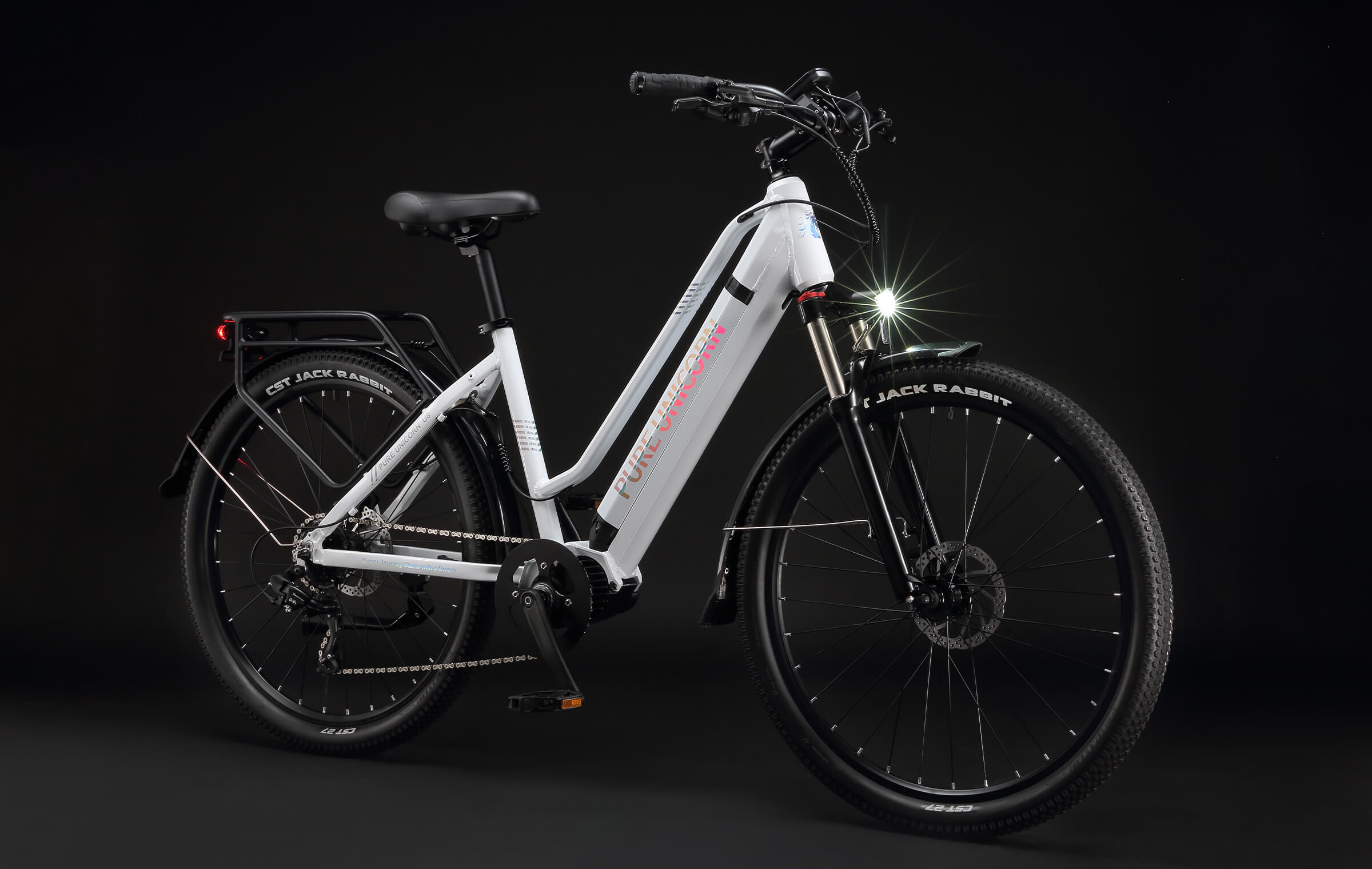 PURE UNICORN U8 48V 500W Mid-Drive Commuter E-Bike with Samsung